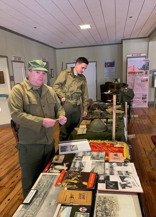Ray participating in a living history event